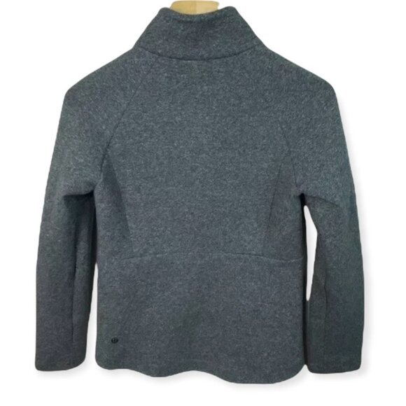 Lululemon Going Places Jacket Heathered Speckled Black Size 2 Grey Warm Coat - Picture 5 of 10